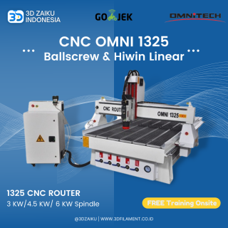 OMNI 1325 CNC Router 130x250 cm with Ballscrew and Hiwin Linear Rail 3 KW